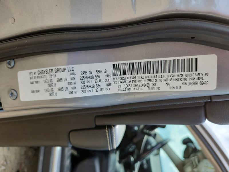 Photo 14 from auction – 2014 JEEP CHEROKEE with VIN 1C4PJLDS2EW148499