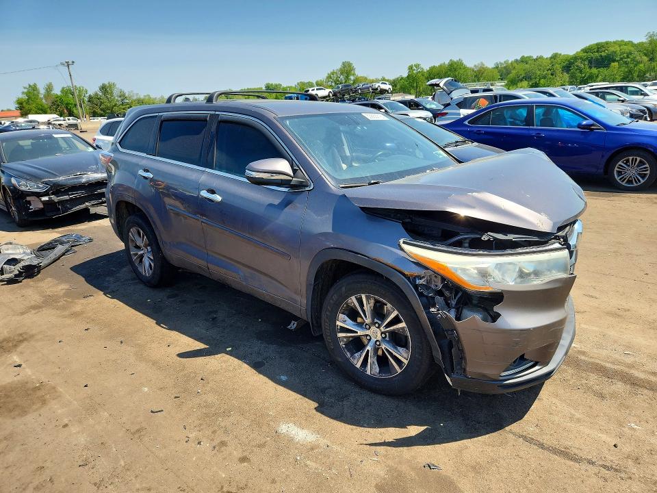 Photo 4 from auction – 2014 TOYOTA HIGHLANDER with VIN 5TDBKRFH7ES048023