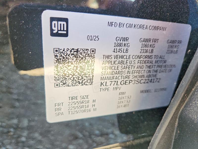 Photo 14 from auction – 2025 CHEVROLET TRAX with VIN KL77LGEP3SC224172