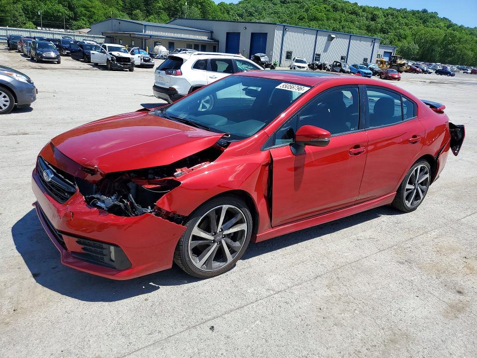 SUBARU IMPREZA 2023 with VIN 4S3GKAM66P3604898 - Photo from auction