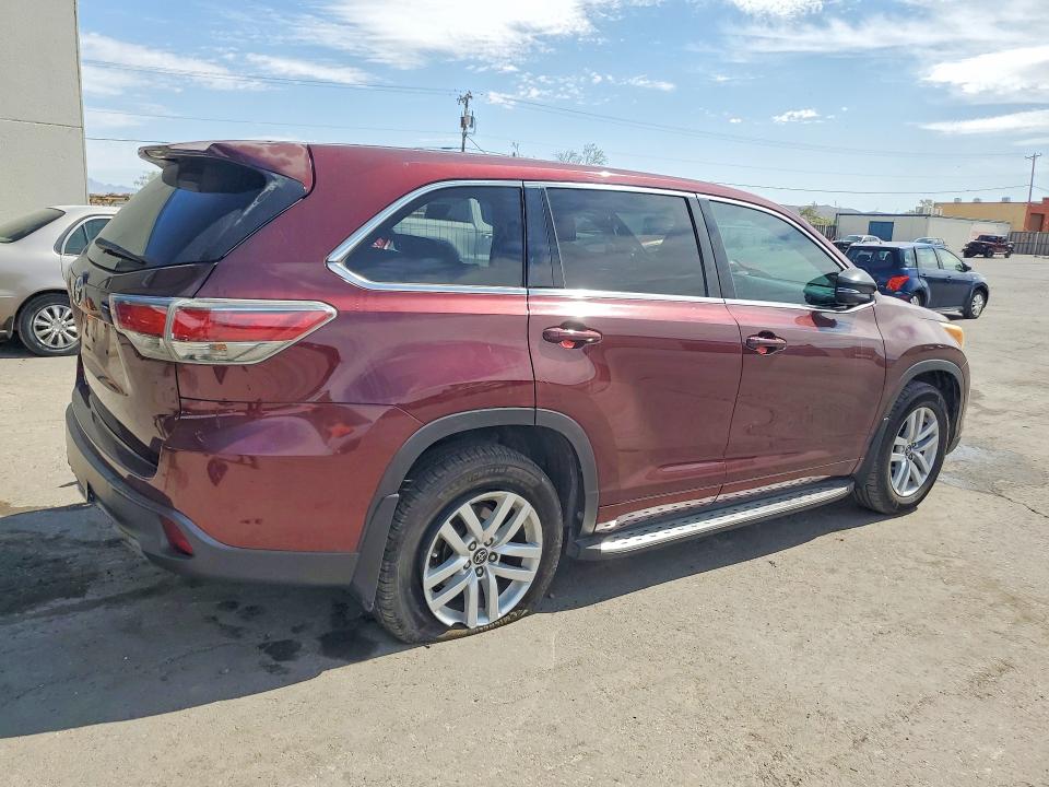 Photo 3 from auction – 2016 TOYOTA HIGHLANDER with VIN 5TDZKRFH1GS144778