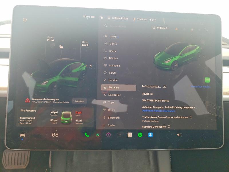 Photo 9 from auction – 2023 TESLA MODEL 3 with VIN 5YJ3E1EA2PF610158