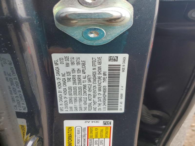 Photo 14 from auction – 2023 HONDA CR-V with VIN 2HKRS6H52PH809579