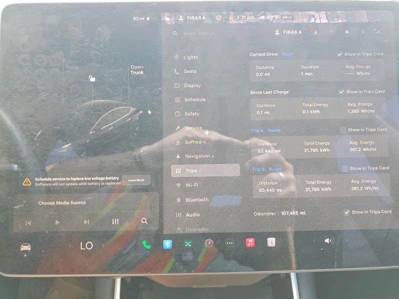 Photo 9 from auction – 2020 TESLA MODEL 3 with VIN 5YJ3E1EA2LF426798