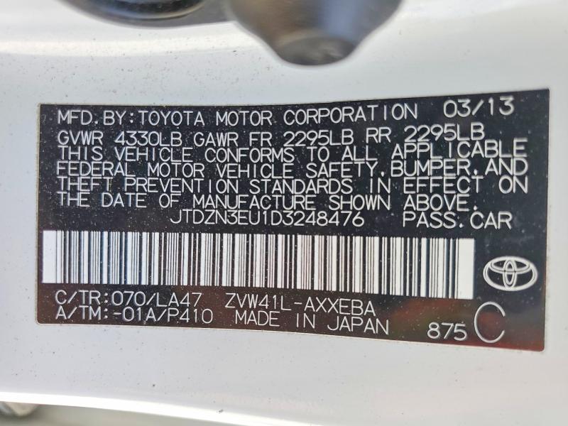 Photo 14 from auction – 2011 TOYOTA PRIUS with VIN JTDZN3EU1D3248476