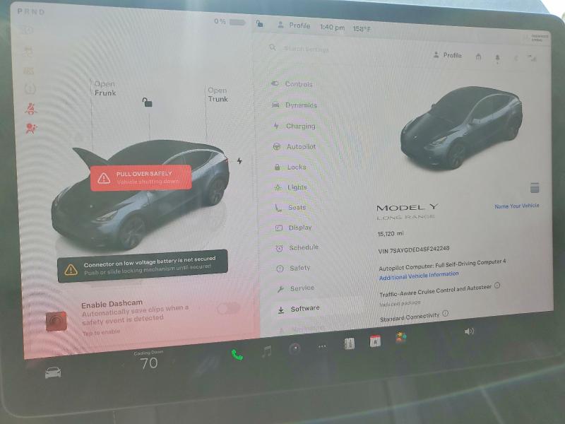 Photo 9 from auction – 2025 TESLA MODEL Y with VIN 7SAYGDED4SF242248