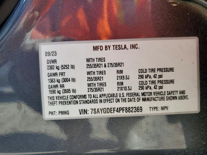 صورة رقم 14 من المزاد - 2023 TESLA MODEL Y مع VIN 7SAYGDEF4PF882369