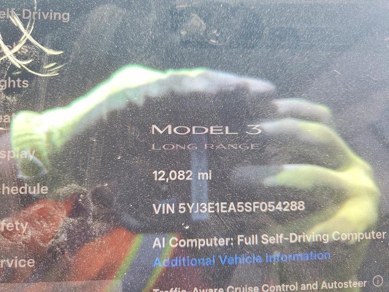 Photo 9 from auction – 2025 TESLA MODEL 3 with VIN 5YJ3E1EA5SF054288