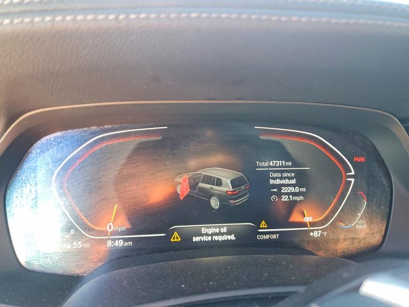 Photo 9 from auction – 2021 BMW X7 with VIN 5UXCW2C03M9H32161