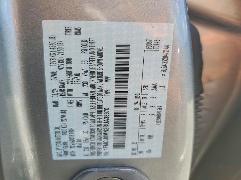 Photo 14 from auction – 2024 FORD ESCAPE with VIN 1FMCU0MN2RUA38970