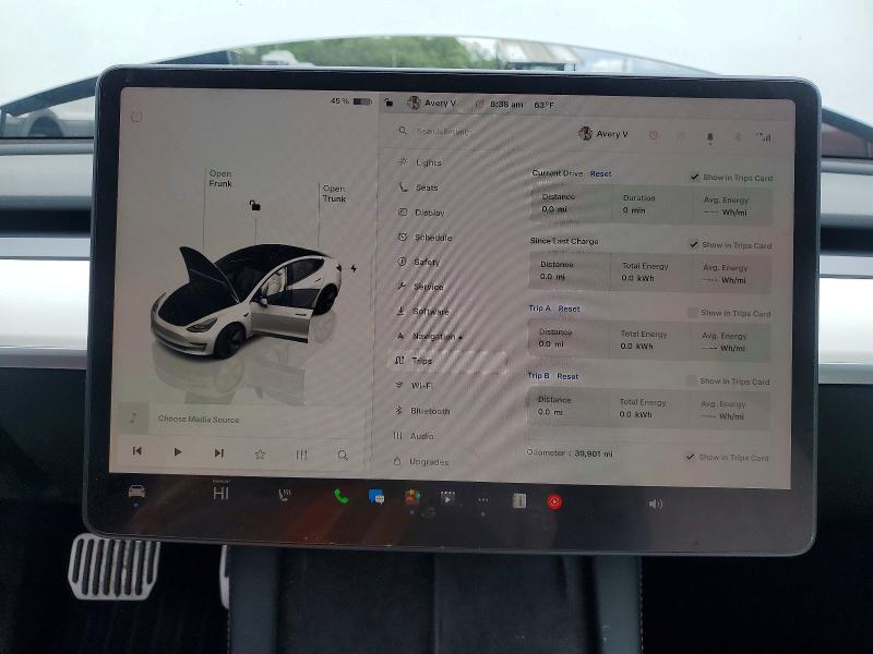 Photo 9 from auction – 2023 TESLA MODEL 3 with VIN 5YJ3E1EA0PF652814