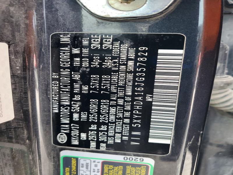 Photo 14 from auction – 2018 KIA SORENTO with VIN 5XYPHDA16JG357829
