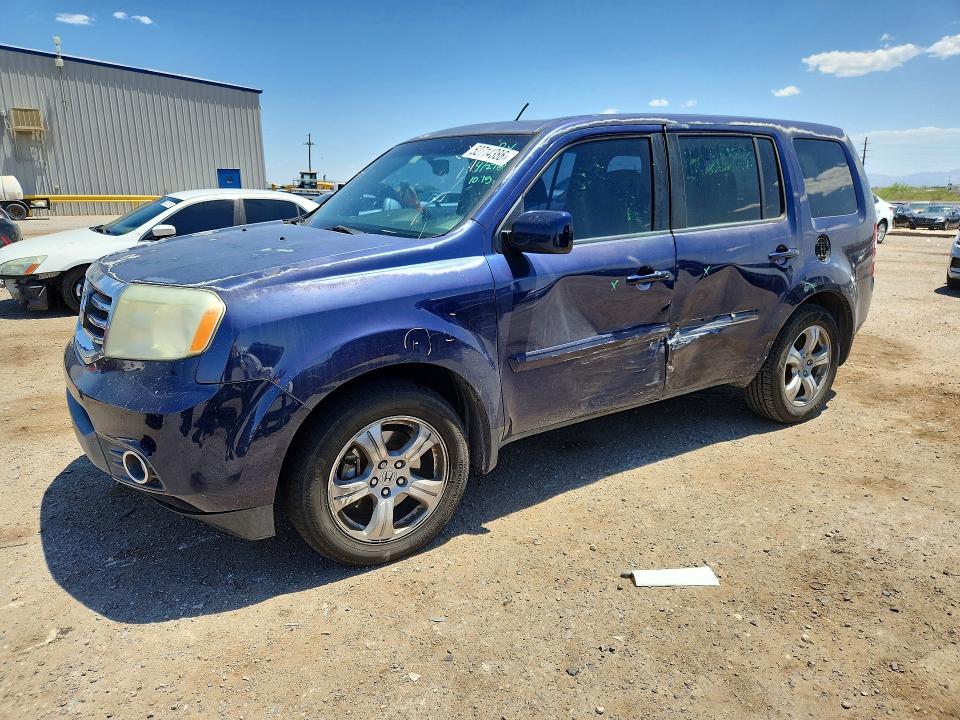 HONDA PILOT 2013 with VIN 5FNYF3H56DB016536 - Photo from auction