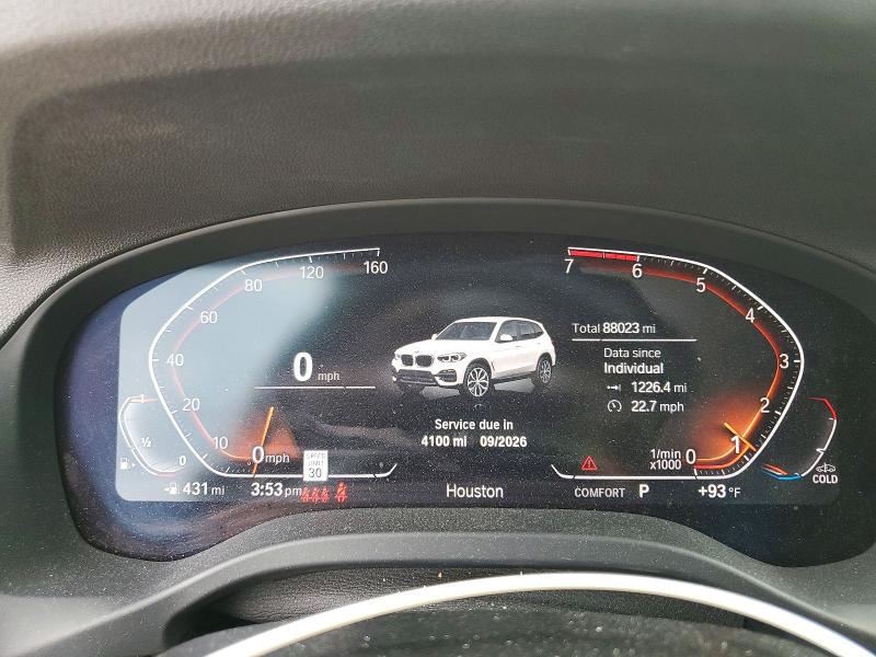 Photo 9 from auction – 2021 BMW X3 with VIN 5UXTY3C02M9D78987