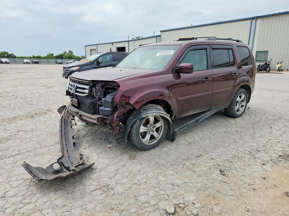 HONDA PILOT 2013 с VIN 5FNYF4H53DB038130 - Снимка от търг