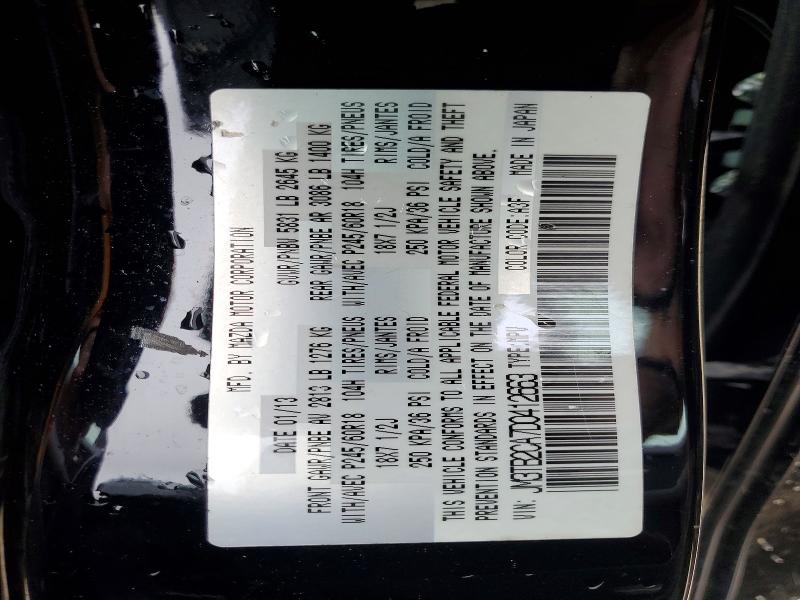 Photo 14 from auction – 2013 MAZDA CX-9 with VIN JM3TB2CA7D0412663