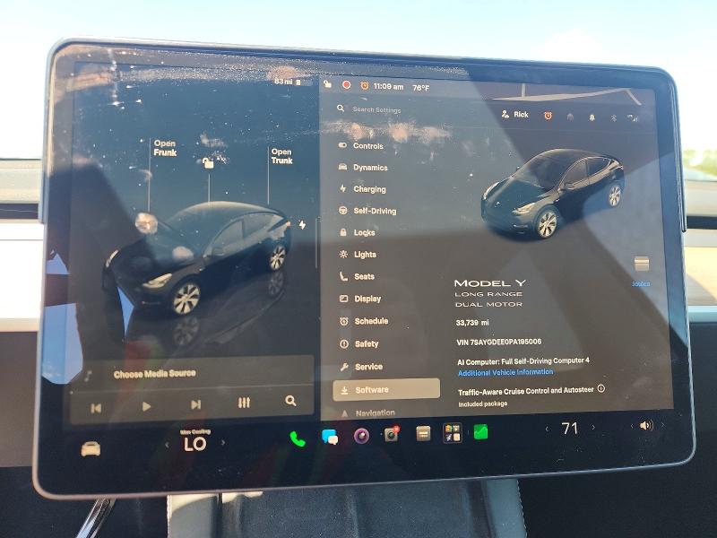 Photo 9 from auction – 2023 TESLA MODEL Y with VIN 7SAYGDEE0PA195006
