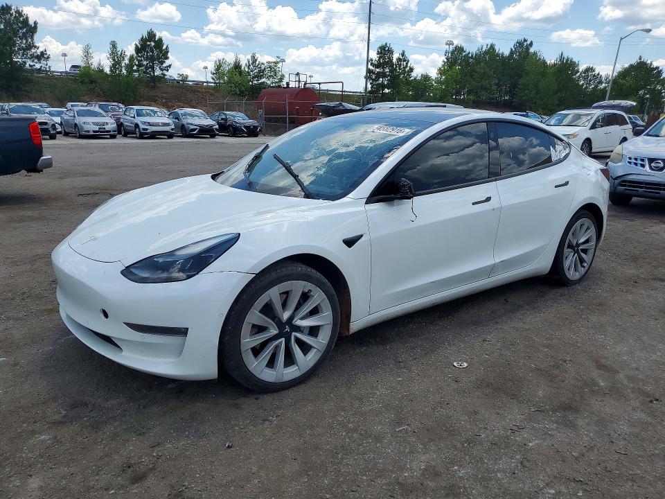 TESLA MODEL 3 2022 with VIN 5YJ3E1EB6NF103222 - Photo from auction
