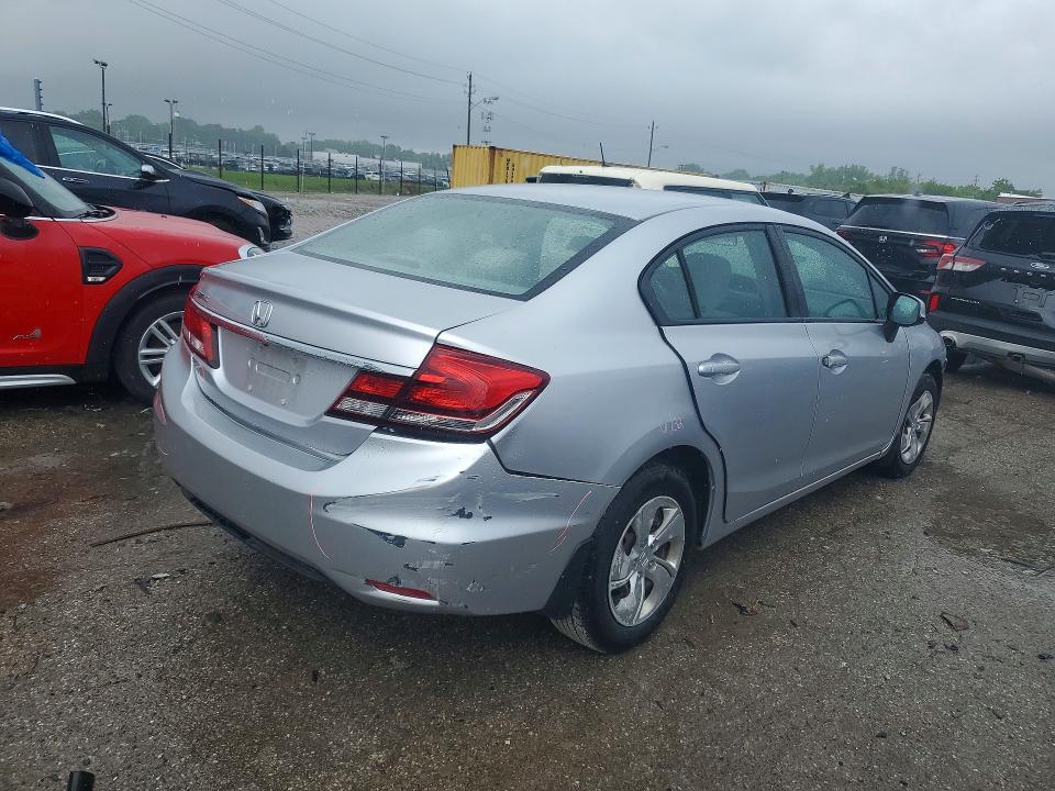 Photo 3 from auction – 2013 HONDA CIVIC with VIN 19XFB2F50DE040093