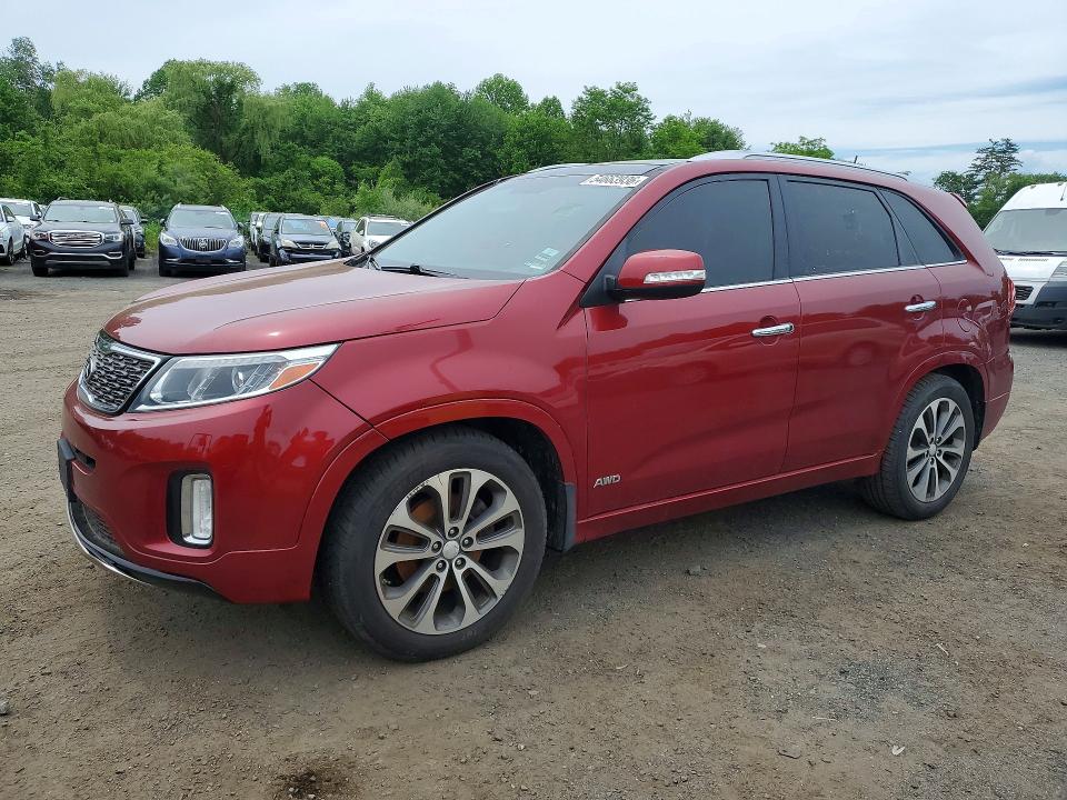 KIA SORENTO 2014 with VIN 5XYKWDA70EG489947 - Photo from auction