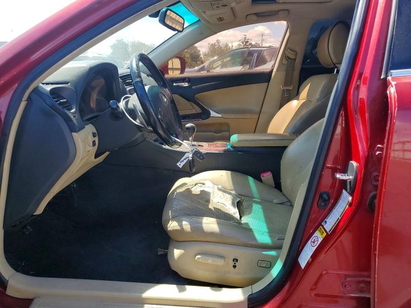 Photo 7 from auction – 2008 LEXUS IS with VIN JTHBK262682071676