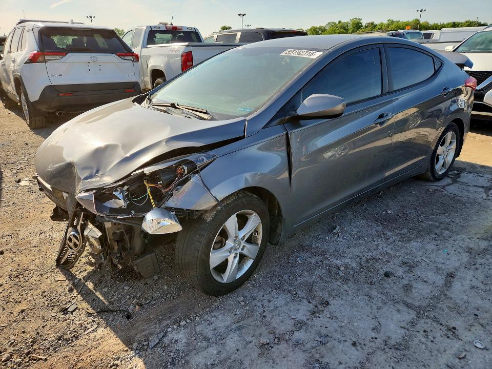 HYUNDAI ELANTRA 2013 with VIN 5NPDH4AE6DH330262 - Photo from auction