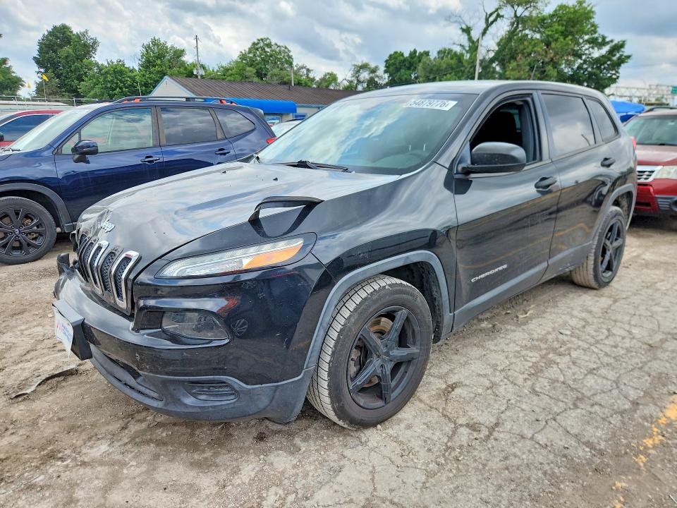 JEEP CHEROKEE 2015 with VIN 1C4PJLAB7FW561041 - Photo from auction