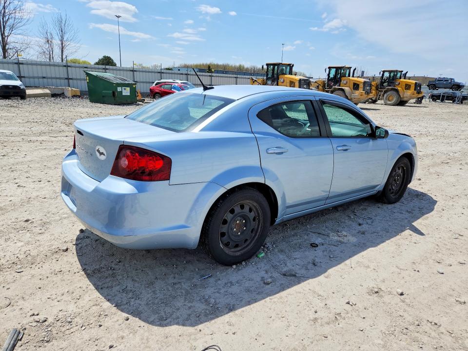 Photo 3 from auction – 2013 DODGE AVENGER with VIN 1C3CDZAB9DN688504
