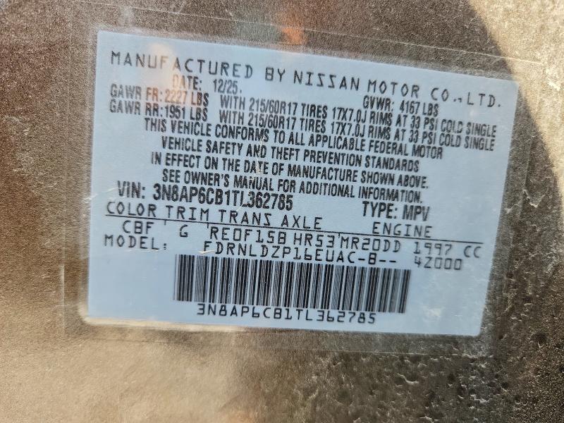 Photo 14 from auction – 2026 NISSAN KICKS with VIN 3N8AP6CB1TL362785