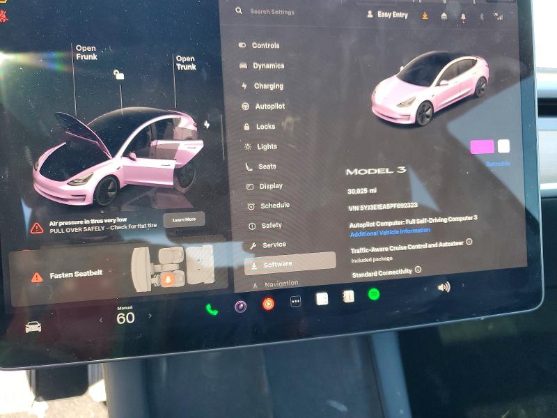 Photo 9 from auction – 2023 TESLA MODEL 3 with VIN 5YJ3E1EA5PF692323