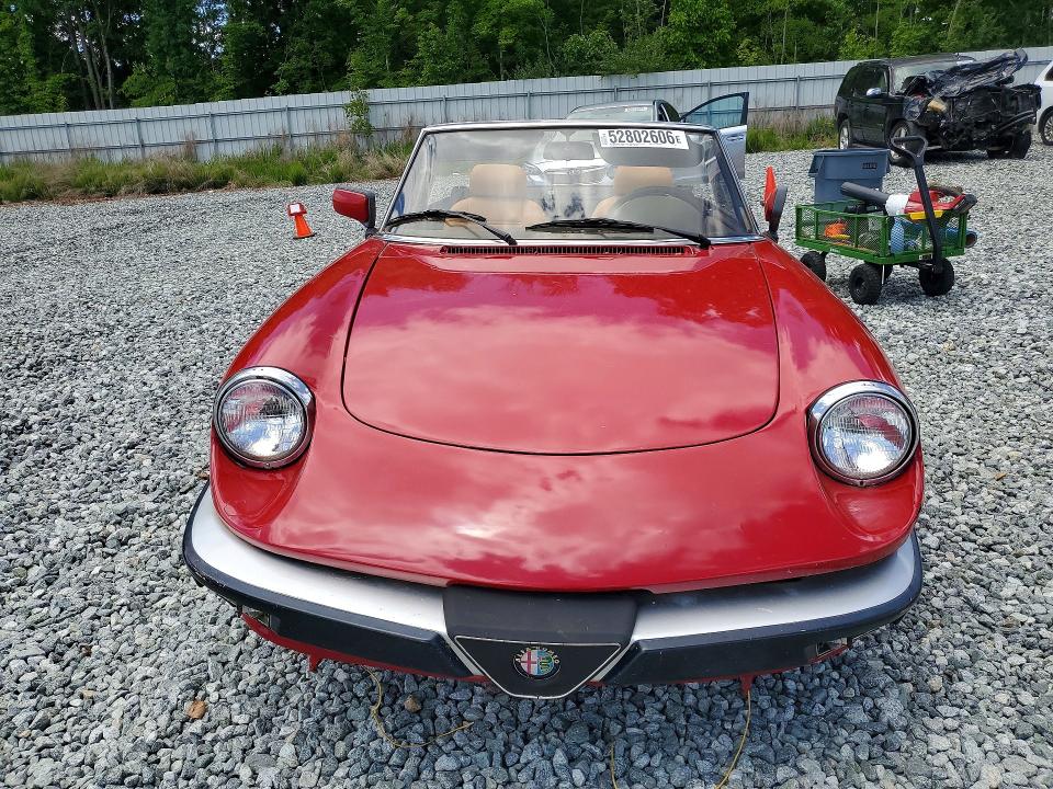 Photo 5 from auction – 1986 ALFA ROMEO VELOCE with VIN ZARBA5415G1038128