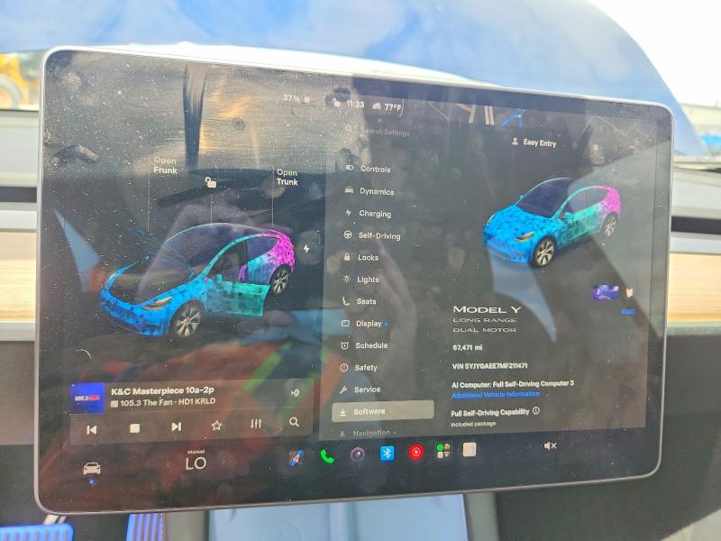 Foto 9 de la subasta – 2021 TESLA MODEL Y con VIN 5YJYGAEE7MF211471