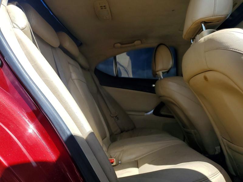 Photo 10 from auction – 2008 LEXUS IS with VIN JTHBK262682071676
