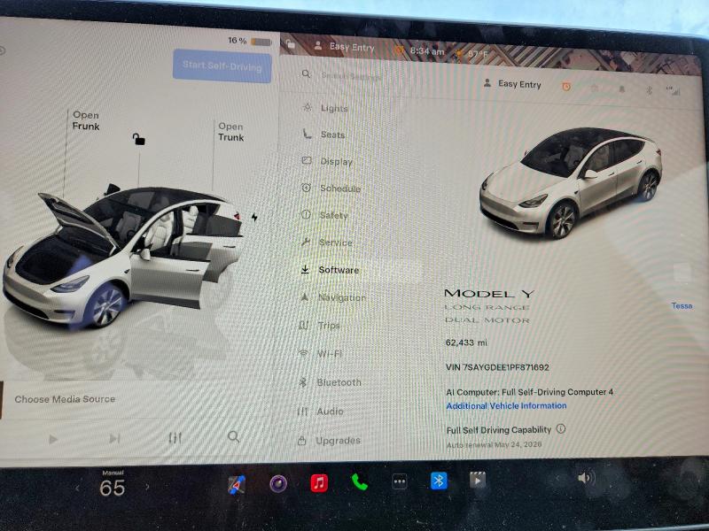 Photo 9 from auction – 2023 TESLA MODEL Y with VIN 7SAYGDEE1PF871692