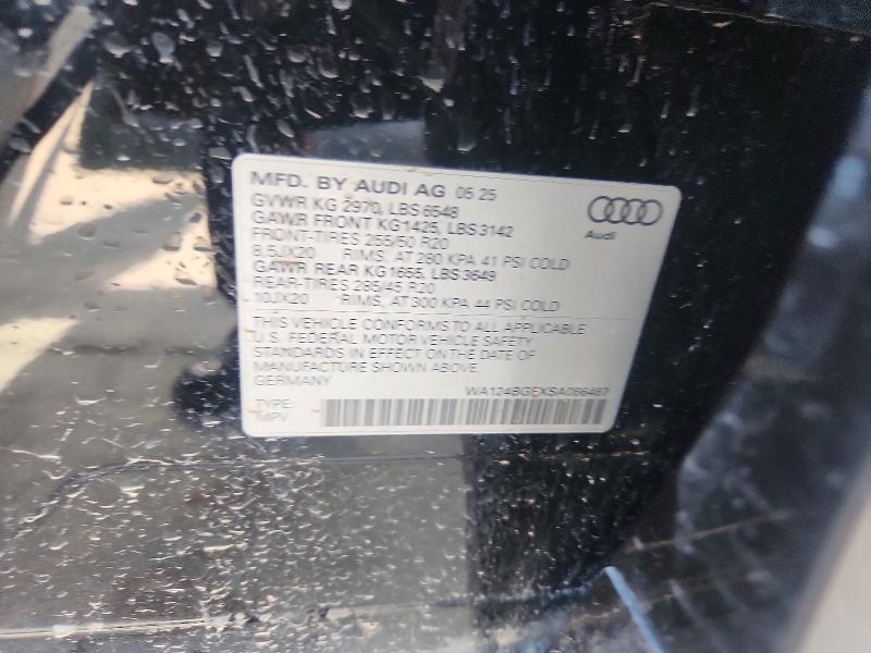 Photo 14 from auction – 2025 AUDI Q6 E-TRON with VIN WA124BGFXSA066467