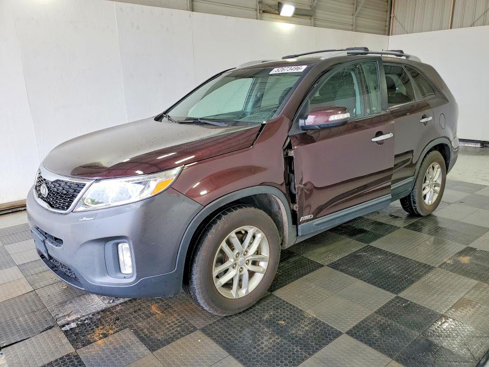 KIA SORENTO 2014 with VIN 5XYKTCA69EG506545 - Photo from auction