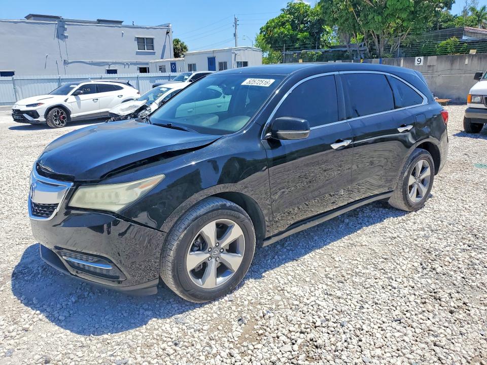 ACURA MDX 2015 with VIN 5FRYD3H25FB013592 - Photo from auction