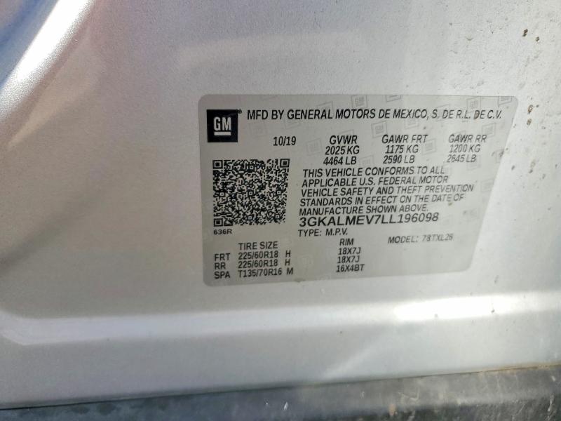 Photo 14 from auction – 2020 GMC TERRAIN with VIN 3GKALMEV7LL196098