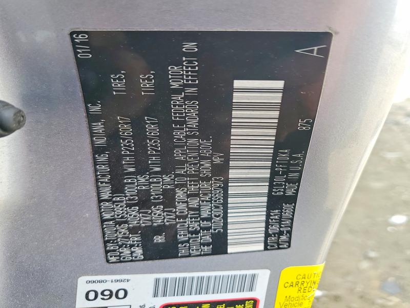 Photo 14 from auction – 2016 TOYOTA SIENNA with VIN 5TDZK3DC7GS697973