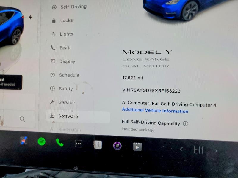 Photo 9 from auction – 2024 TESLA MODEL Y with VIN 7SAYGDEEXRF153223