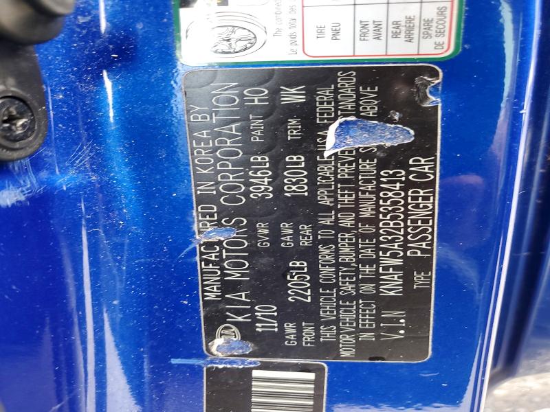 Photo 14 from auction – 2011 KIA FORTE with VIN KNAFW5A32B5358413