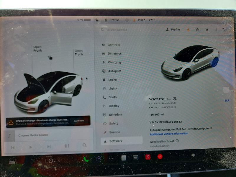 Photo 9 from auction – 2020 TESLA MODEL 3 with VIN 5YJ3E1EB5LF636532