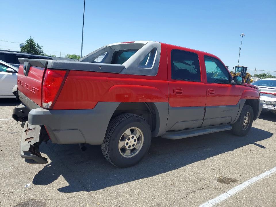 Photo 3 from auction – 2002 CHEVROLET AVALANCHE with VIN 3GNEC13T32G335672