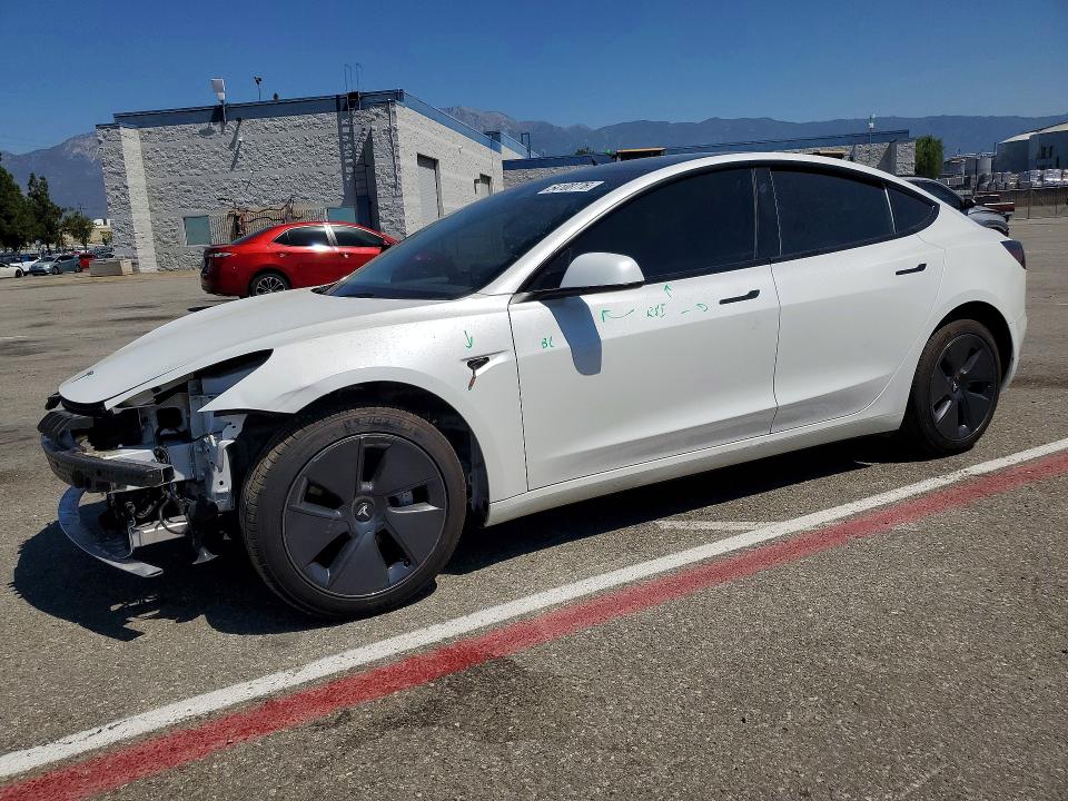 TESLA MODEL 3 2023 with VIN 5YJ3E1EA0PF558593 - Photo from auction