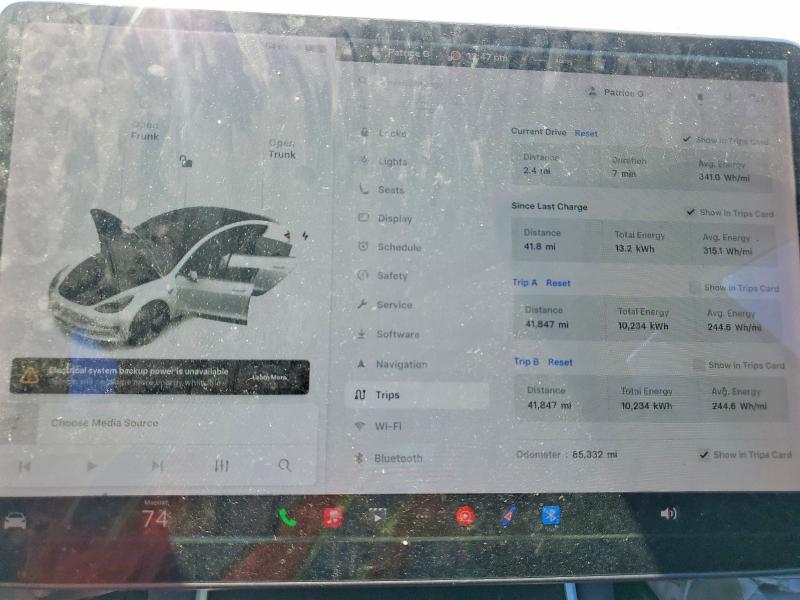Photo 9 from auction – 2020 TESLA MODEL 3 with VIN 5YJ3E1EAXLF659635