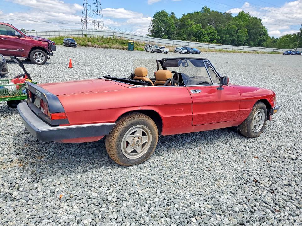 Photo 3 from auction – 1986 ALFA ROMEO VELOCE with VIN ZARBA5415G1038128
