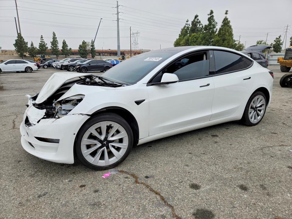 TESLA MODEL 3 2021 with VIN 5YJ3E1EA0MF070675 - Photo from auction