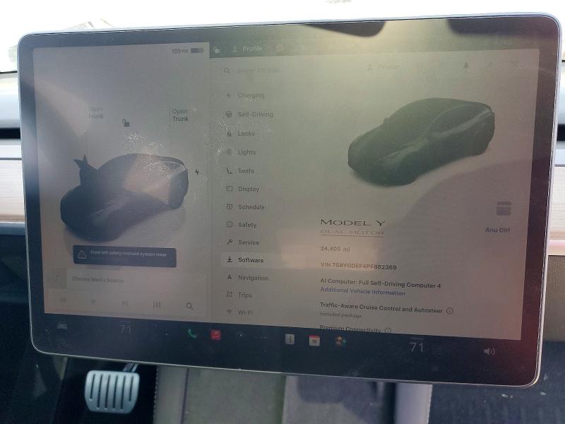 صورة رقم 9 من المزاد - 2023 TESLA MODEL Y مع VIN 7SAYGDEF4PF882369