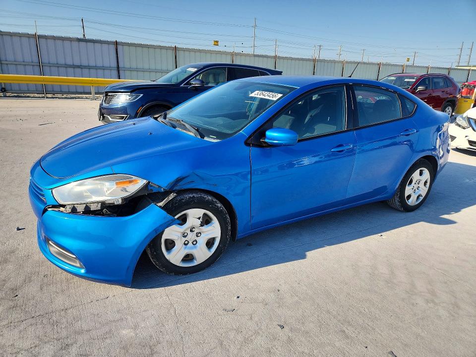 DODGE DART 2015 with VIN 1C3CDFAA7FD316352 - Photo from auction