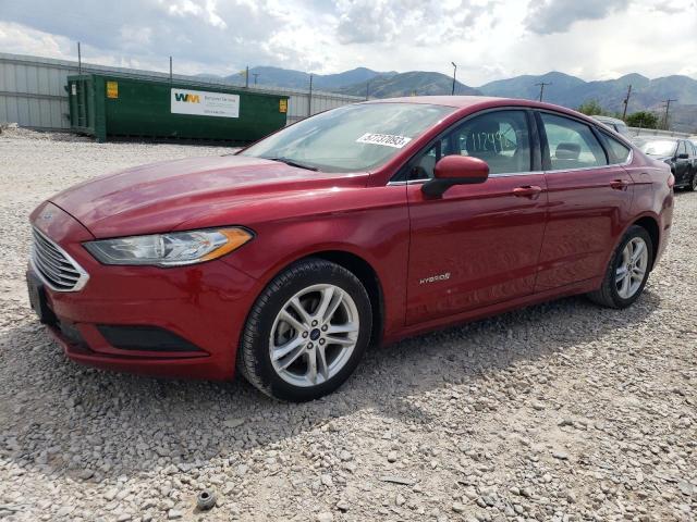 FORD FUSION SE 2018 with VIN 3FA6P0LU2JR172591 - Photo from auction